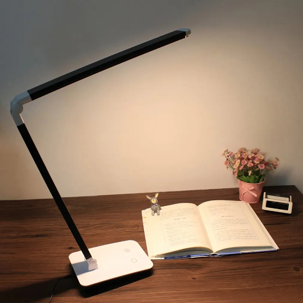 

Touch Dimmer Desk Lamp Eye-Care Reading LED Light Portable Office Study Foldable Table Lamp Black/Silver/Blue/Golden