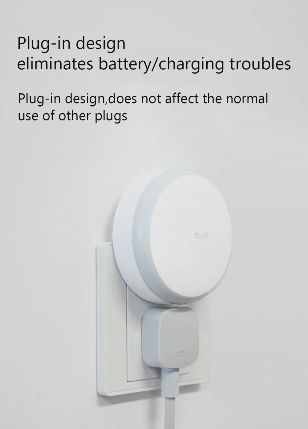 Bundled Sale Xiaomi mijia Yeelight induction night light (plug-in version) YLYD03YL led lamp bed lights for bedroom corridor Wal (11)
