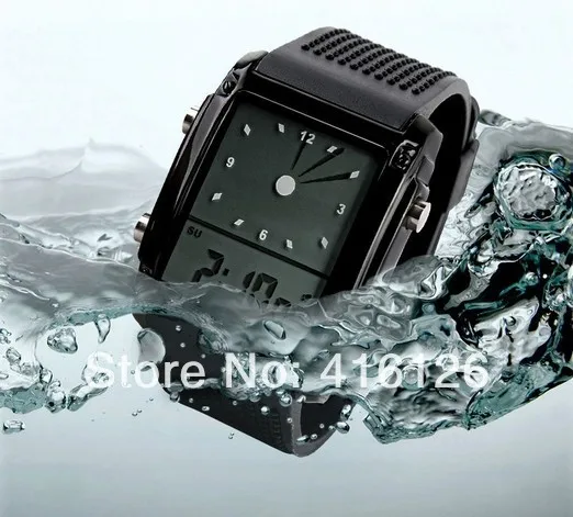 ЖК-дисплей красочный фон модные наручные часы, горячая Распродажа водонепроницаемые наручные часы