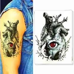 Прохладный дьявол он Книги по искусству конструкции Временные татуировки Стикеры воды перевод тату тело Книги по искусству Лето Tatto