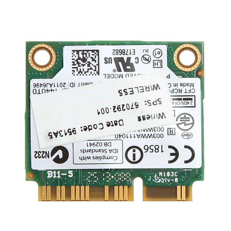 1 шт 2,4/5G 300M WiFi Bluetooth 4,0 Беспроводная Половина мини PCI-E карта для Intel 6235ANHMW высокая скорость