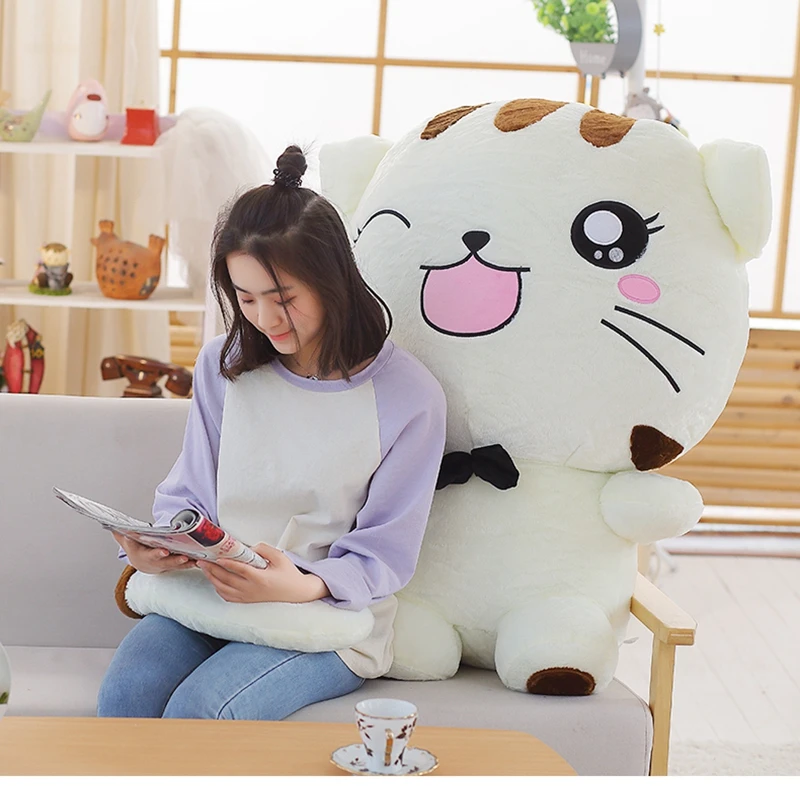 cute big face cat plush toy Korea doll large kawaii fat cats dolls sleeping pillow for girl birthday gift 39inch 100cm DY50305 (9)