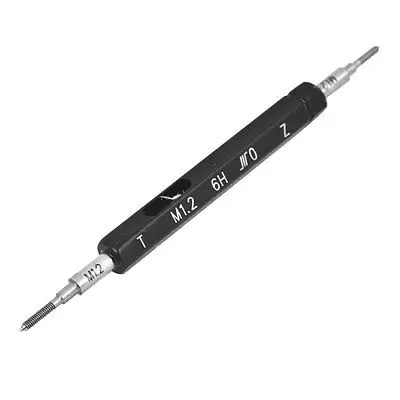 

M1.2 6H Steel Pipe Thread Plug Gage Go/No Go Gauge Gaging Tool