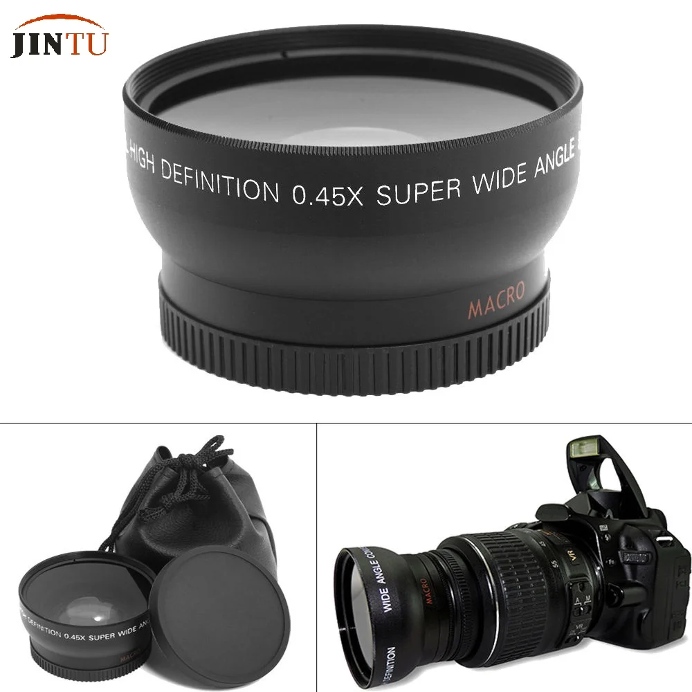 55mm 0.45X Super Macro Wide Angle Fisheye Lens for Canon NIKON PENTAX