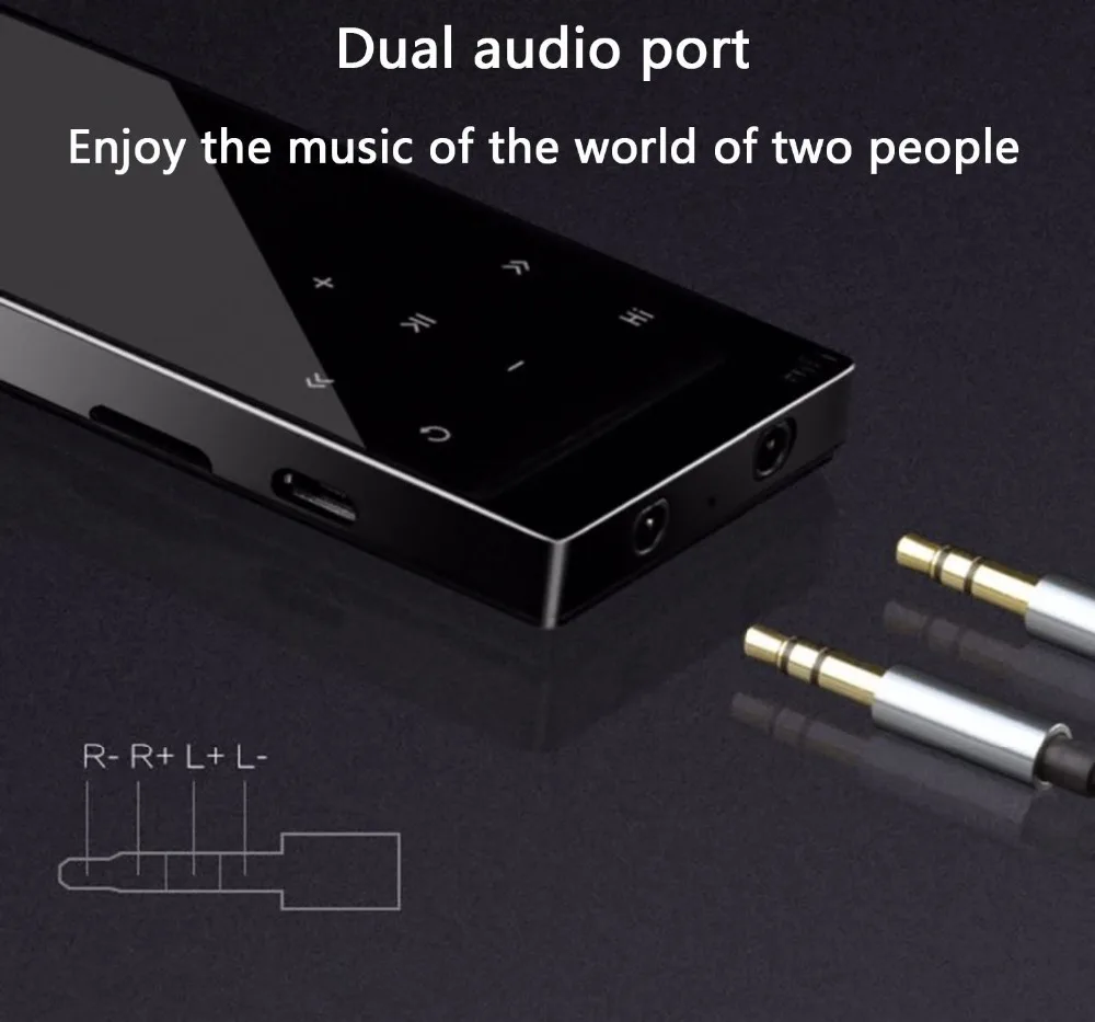 High-Quality-Touch-Screen-Bluetooth-MP3-Player-Dual-Audio-Output-Metal-Lossless-Music-Player-with-FM (3)