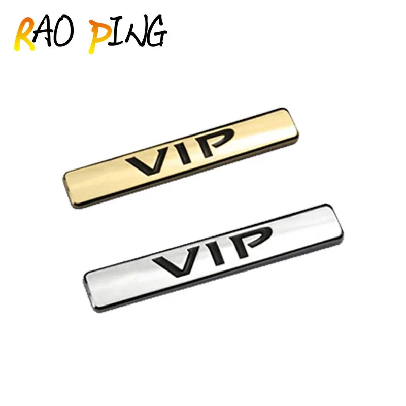 

Raoping VIP 3D Metal Luxury Car Auto Tailgate C Pillar Badge Chrome Gold Logo Emblem Stickers SUV Truck For Toyota Car-Styling
