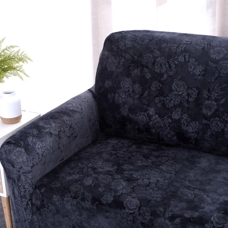 SUGAN LIFE 1 шт толстый бархат тиснение шаблон эластичный чехол на диван для покрывало для дивана чехол для дивана эластичное покрытие для дивана
