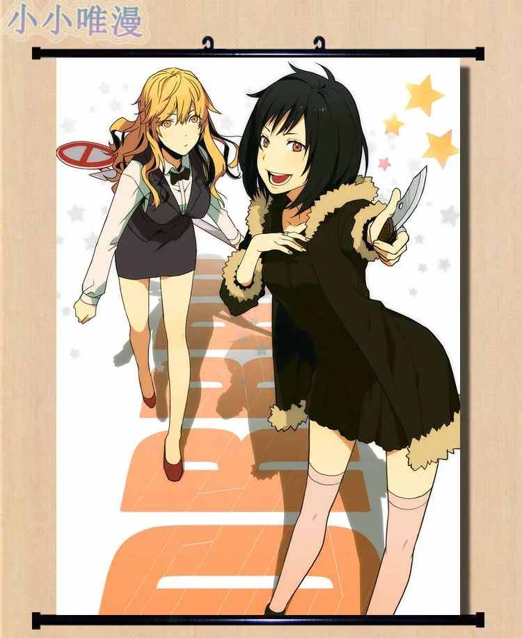 Аниме DuRaRaRa! Celty Sturluson & Ryugamine Kida Masaomi Orihara Izaya домашний декор настенные прокрутки