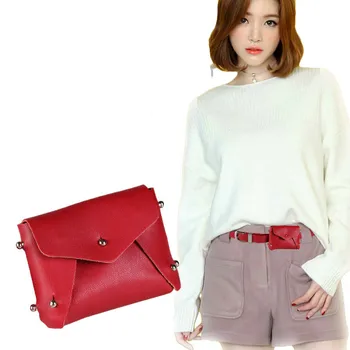 

PU Leather Waist Bag Women Fashion Waist Pack Travel Belt Wallets Female Pouch Bag For Cards/Keys/Iphone X