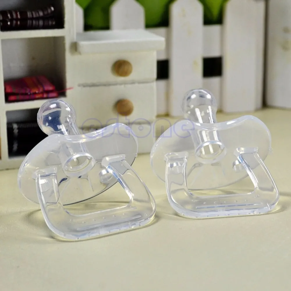 Silicone Baby Child Infant Feed Pacifier Orthodontic Nipple Soother Round Flat Chupeta Pacifier Clips