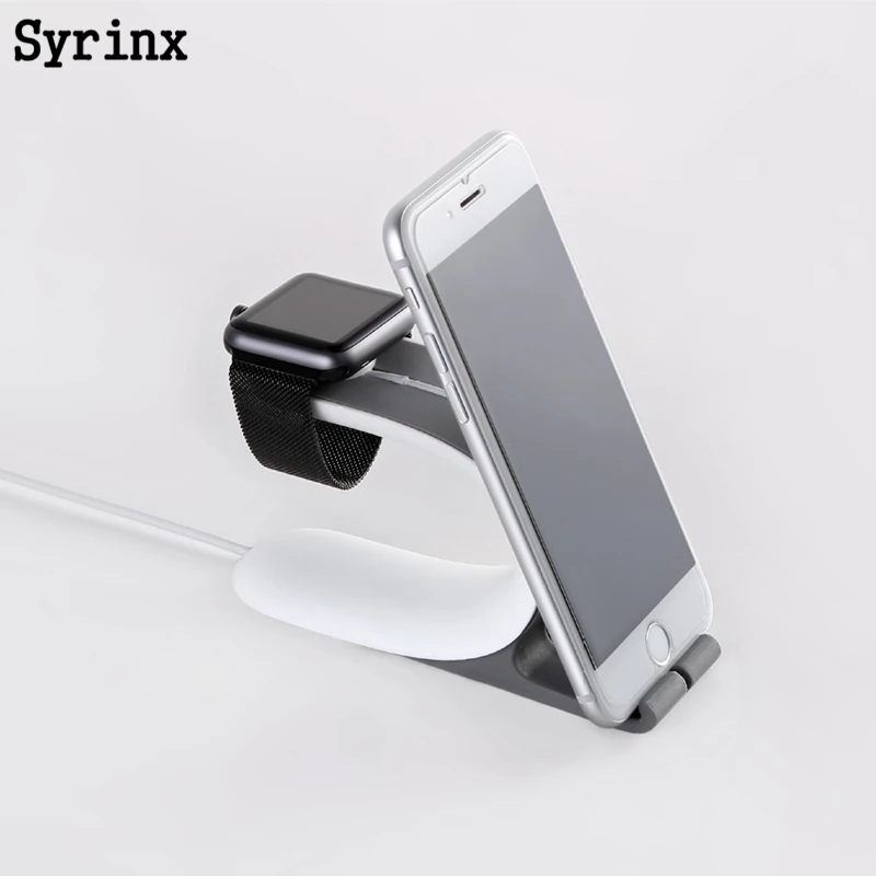 Syrinx 2 в 1 мульти зарядная док-станция Подставка док-станция зарядное устройство держатель для Apple Watch для iPhone мобильный телефон Поддержка планшета