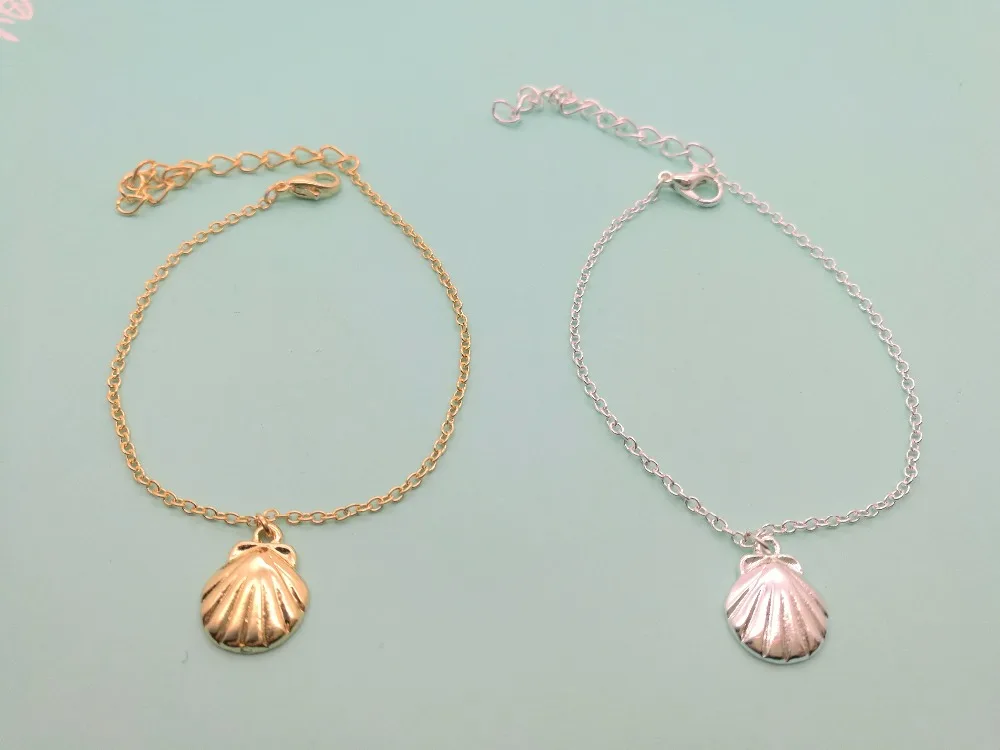 1PCS Sea Clam Shell Bracelet Cute Seashell Bracelets Ocean Beach Conch