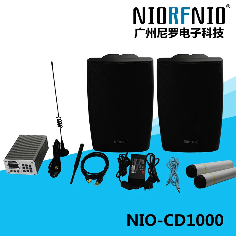 

Wireless Background Music Wireless Digital Transmitter with Speakers and Wireless Microphones