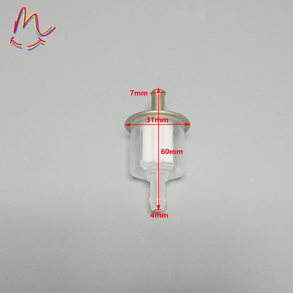 

Motorcycle Petrol Gas Inline Fuel Filter For Dirt Pit Trail Bike 4 Wheeler Quad ATV Quad Kids Baby Mini Moto Pocket Bike
