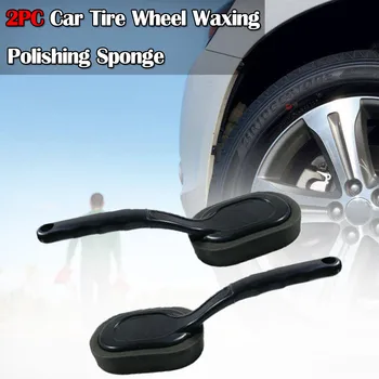 

NEW Car Tire Wheel Waxing Polishing Sponge Washing Cleaning Brush Long Handle Brush Wax Polishing Washer Wipe Paint Care #PY10