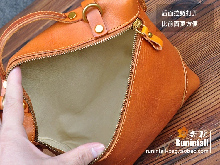 Дамская сумочка из кожи растительного дубления в стиле ретро|designer shoulder bag|shoulder