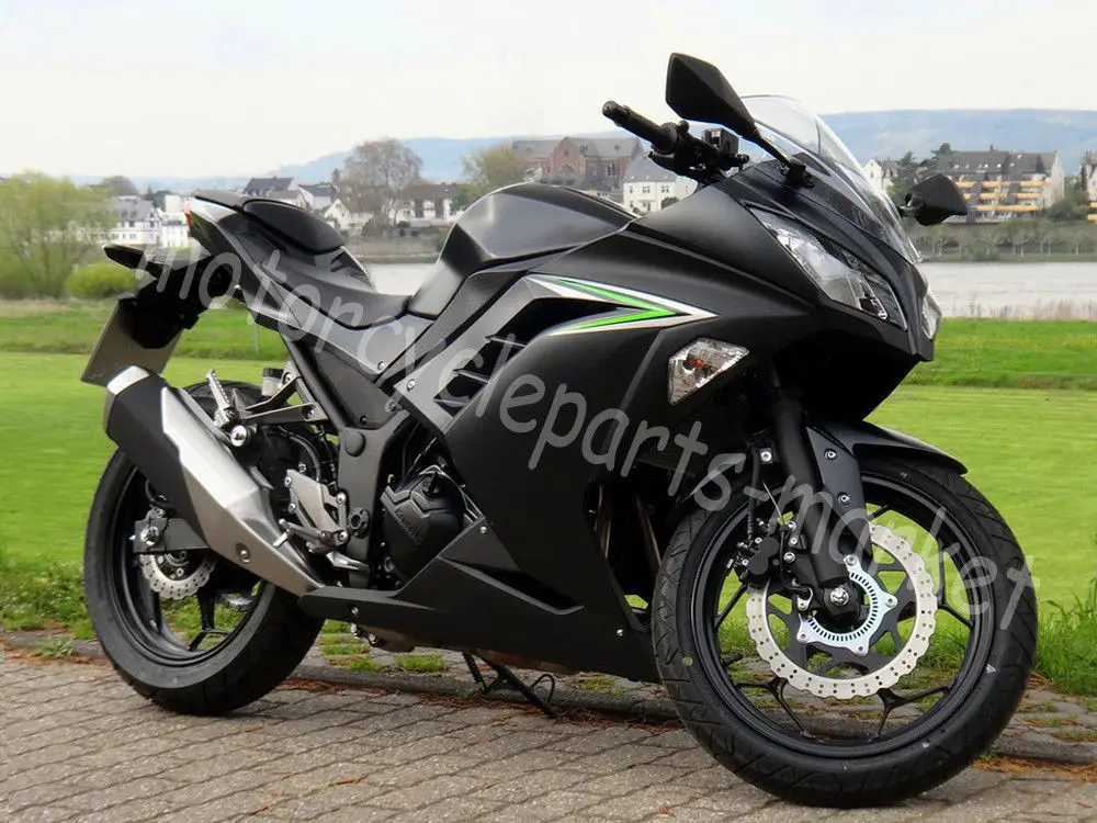 Матовый серый ABS пластик Литой обтекатель для кузова обтекатель для Kawasaki NINJA 300 EX300 2013 Обтекатели мотоцикла