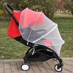 Детская противомоскитная сетка для коляски, полное покрытие, летняя защита от комаров, универсальная кружевная безопасная детская