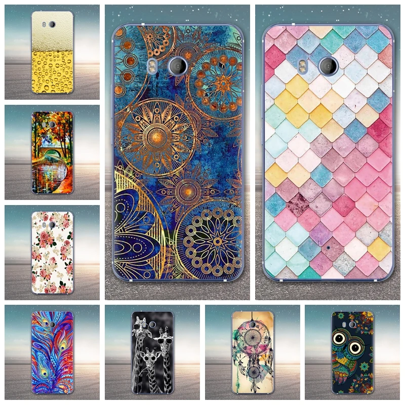 

For HTC U11 Phone Case HTC U11 Case Cover Silicone Soft Tpu Back Cove Case For HTC U11 U 11 Dual Sim Case Cartoon Coque Capa