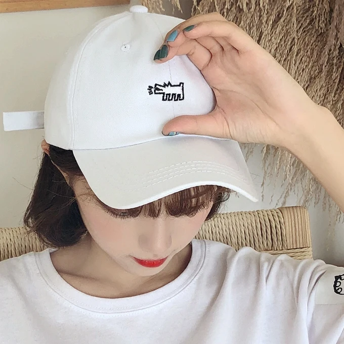 

Gorra Mujer 2018 Summer Sun Hat Woman Korean Ulzzang Harajuku Vintage Letters Embroidery Pink Baseball Cap For Women Casual Caps