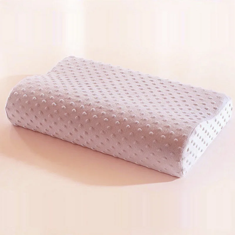 4 цвета латексная пена памяти Ортопедическая подушка для шеи волокно медленный отскок мягкая подушка Массажер для здоровья шейки матки