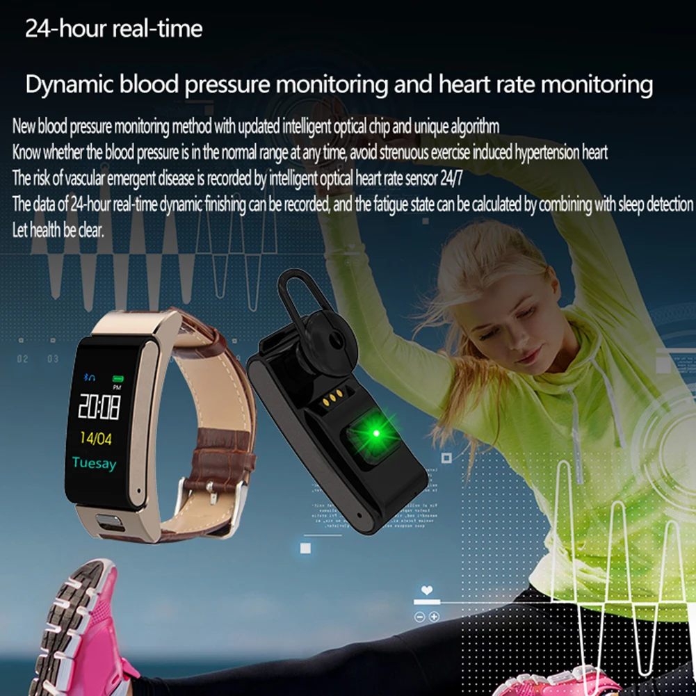 

New Hot Smart Bracelet Heart Rate Blood Pressure Monitor Fitness Smart Watch with Color Screen NV99