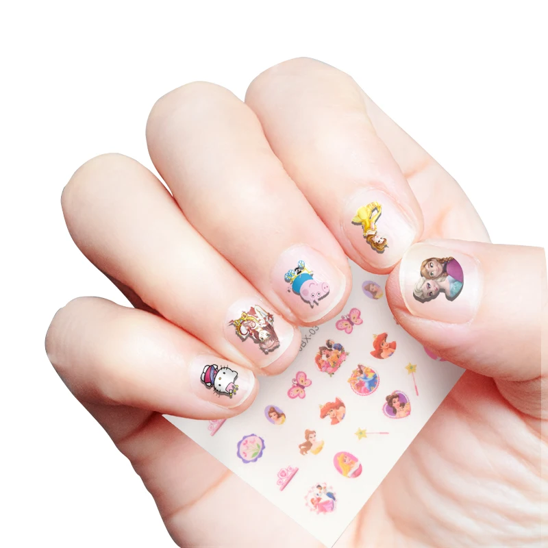 6 Sheets/Bag Different Cartoon Nail Stickers DIY Styling Vinyl Decal