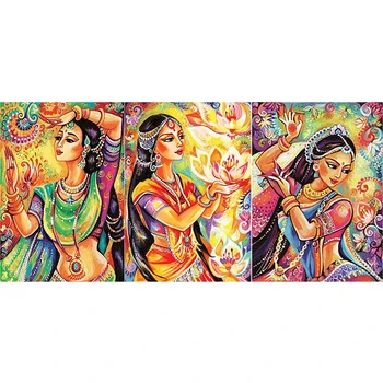 

Classical beauty room decor Embroidery Pattern diamond 5D DIY paintings 3D Cross stitch kits mosaic wall stickers