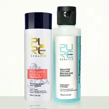 Выпрямление волос ремонт выпрямление повреждения волос продукты бразильский Кератиновый лечебный очищающий шампунь питание от влаги волосы
