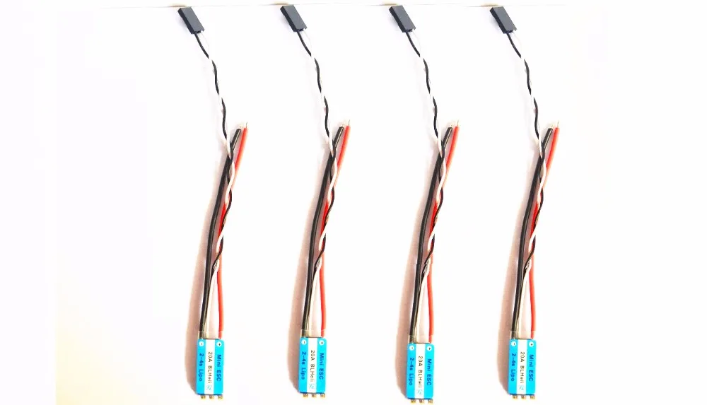 

4pcs/lot Mini 20A ESC BLHeli_S OPTO 2-4S Lipo BLHeli-S esc For FPV Race QAV-R 180mm Quadcopter