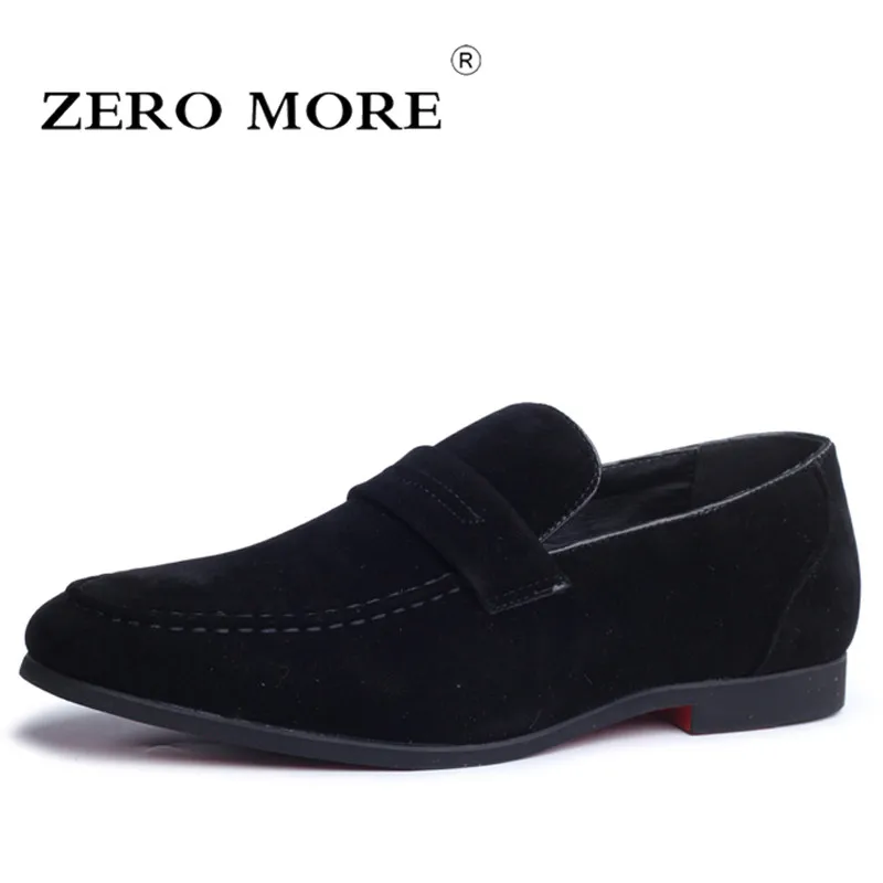 ZERO MORE/Мужская обувь без шнуровки черного цвета мужские лоферы из искусственной