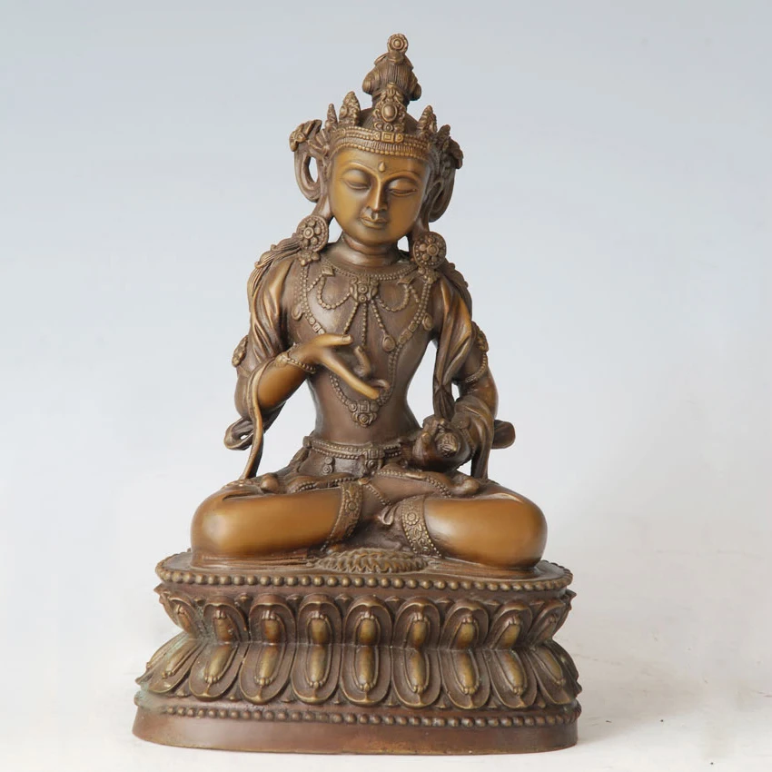 

ATLIE BRONZES Bronze buddha statue Vajrasattva figurines Buddhist temple decoration Copper Buddha statue