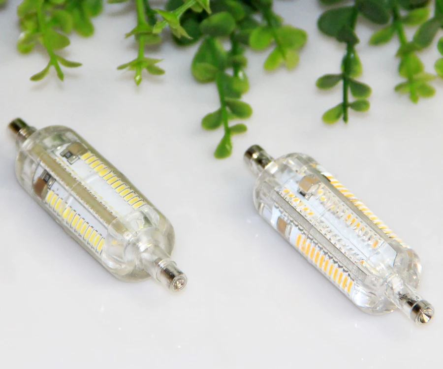 R7S светодиодный светильник 10 Вт 78 мм 15 118 SMD3014 кукурузная лампа из силикагеля