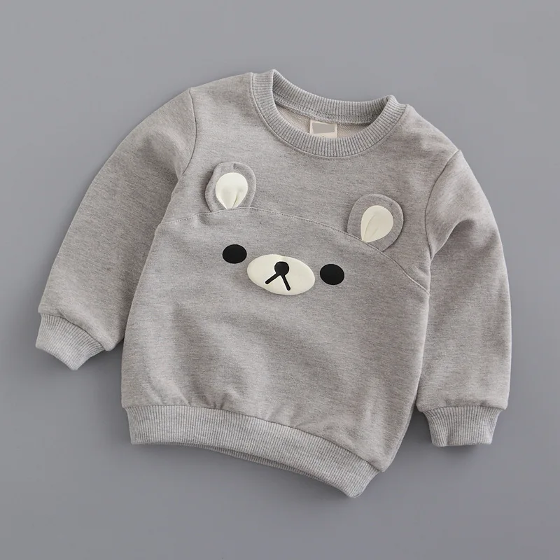 

Jchao kids Bear ears Hoodies Children Sweatshirt Boys Girls Spring Autumn Coat Cartoon Long Sleeve Casual Outwear Baby Clothing