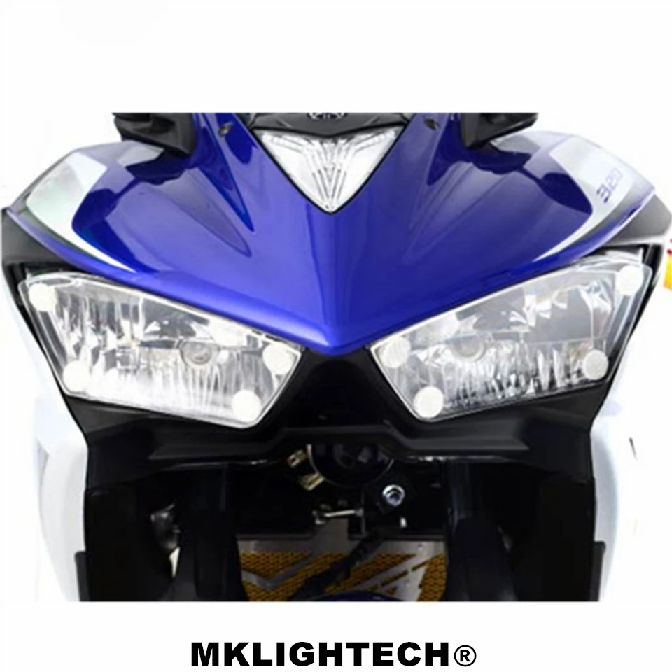 

MKLIGHTACH R3 R25 Motorbikes Accessoris ABS Headlight Protector Cover Screen Lens For YAMAHA YZF R3 R25 2015-2016