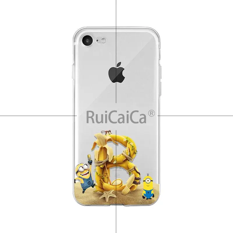 Ruicaica милые Миньоны из мультфильма Coque Shell чехол для телефона для Apple iPhone 8 7 6 6S Plus X XS MAX 5 5S SE XR мобильных телефонов