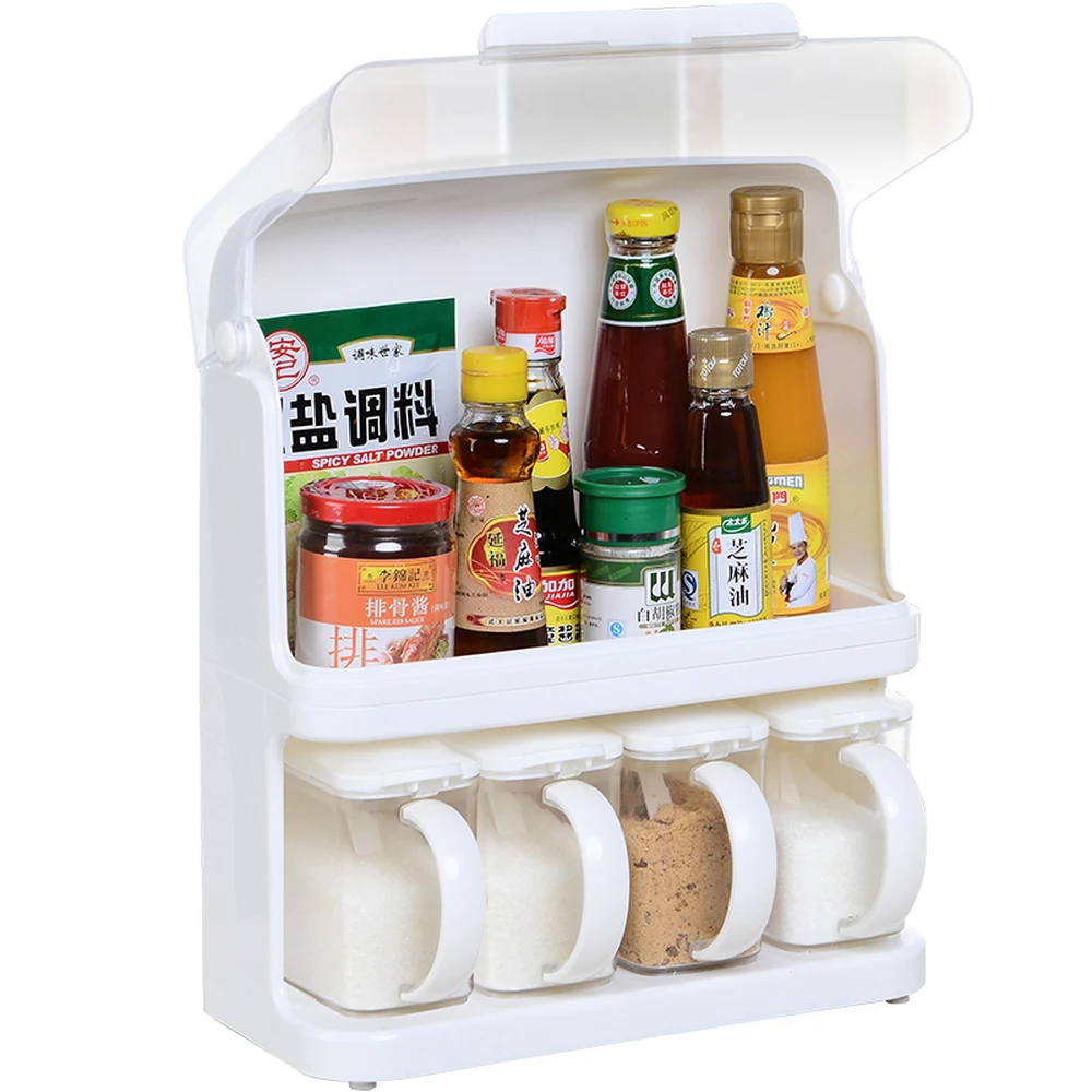 Kitchen rack seasoning seasoning storage double deck kitchen utensils LU5299 Kitchen rack seasoning seasoning storage double deck kitchen utensils LU5299