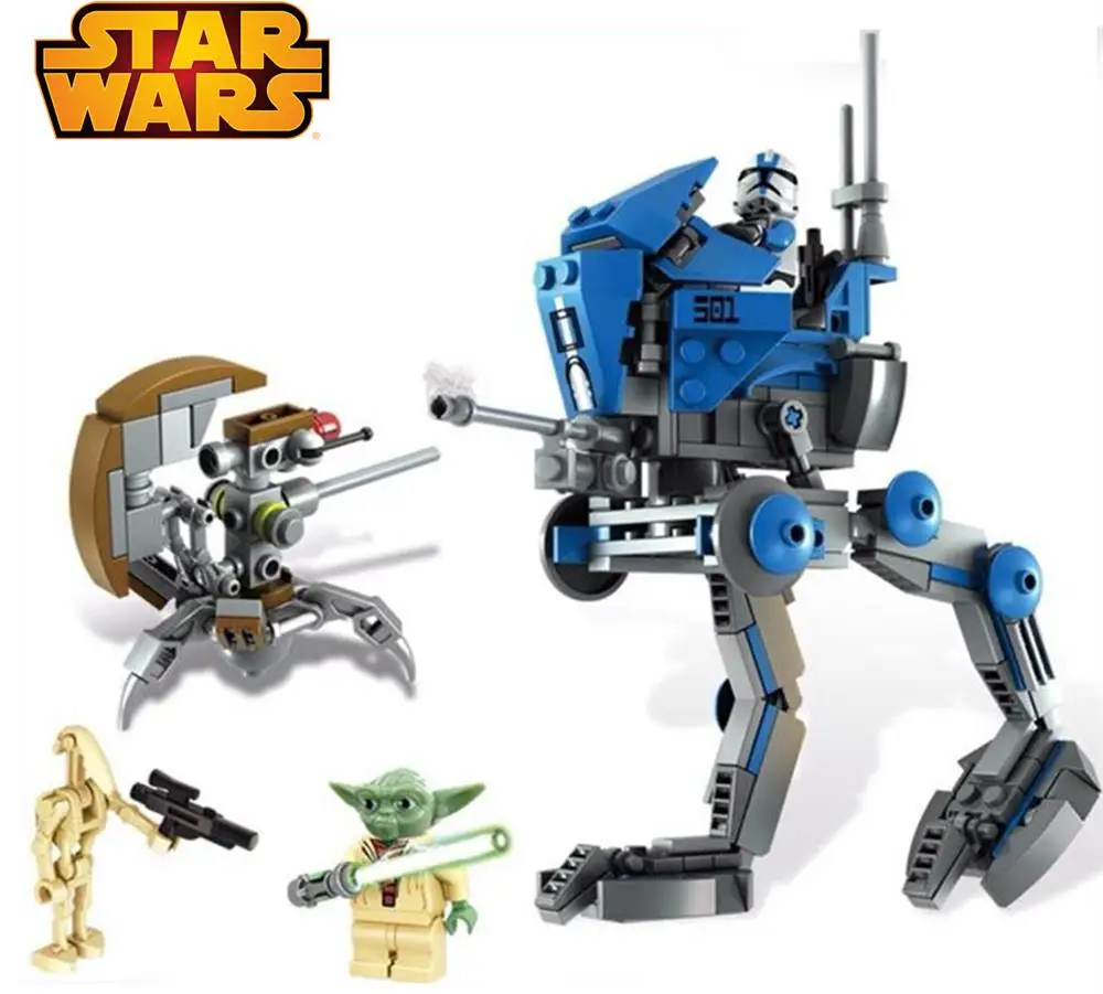 Transplant Advent civile 245pcs Star Wars At-rt Yoda Clone Trooper Sniper Droid Building Bricks  Blocks Set Toys Compatible With Lego 75002 - Blocks - AliExpress