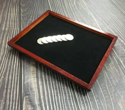 

Deluxe Wood Multiplying Coin Tray Stage Magic Tricks Coin Production Magic Magicians Accessory Gimmick Props Illusions Funny