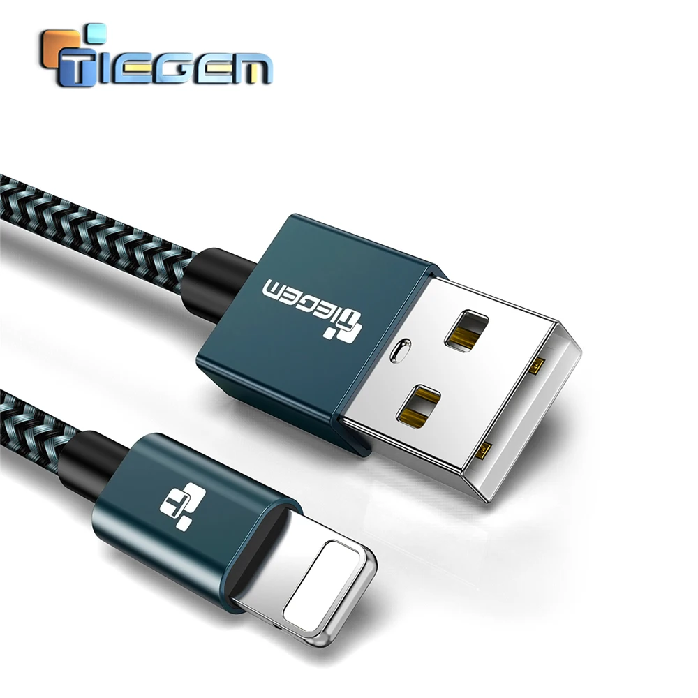 Кабель TIEGEM для iPhone 7 быстрое зарядное устройство адаптер 8 контактный USB кабель 6 6S