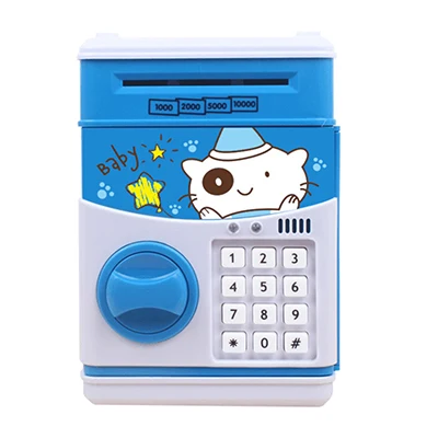 Моделирование детей мультфильм творческий отпечаток пальца автоматический деньги электронные сберегательные игрушки для детей день рождения Рождественский подарок - Цвет: Q664-C