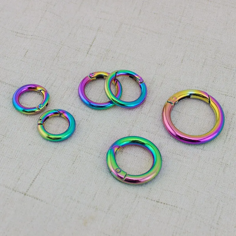 10 pçs 30 pçs arco-íris snap clip