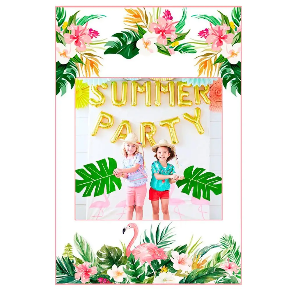 Huiran Hawaii Party Set Jungle Decoration для вечеринки в стиле сафари Child Birthday Safari Tropical Show|Украшения