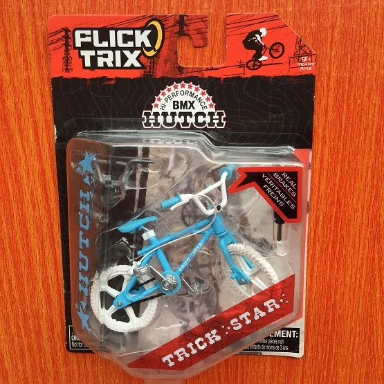 Высокое качество палец BMX велосипед игрушки с мини сплава Флик Трикс горный велосипед модель игрушки Дети Мальчики - Цвет: Sky Blue