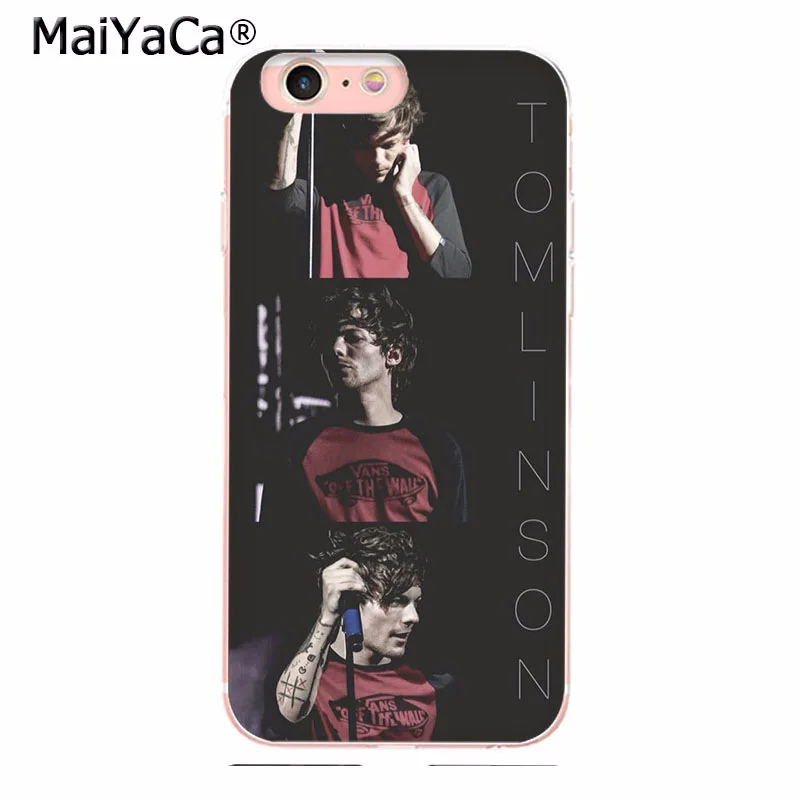 MaiYaCa One Direction 1d Louis Tomlinson Luxury Fashion Phone Case for Apple iPhone 8 7 6 6S Plus X 5 5S SE 5C 4 4S Mobile Cover