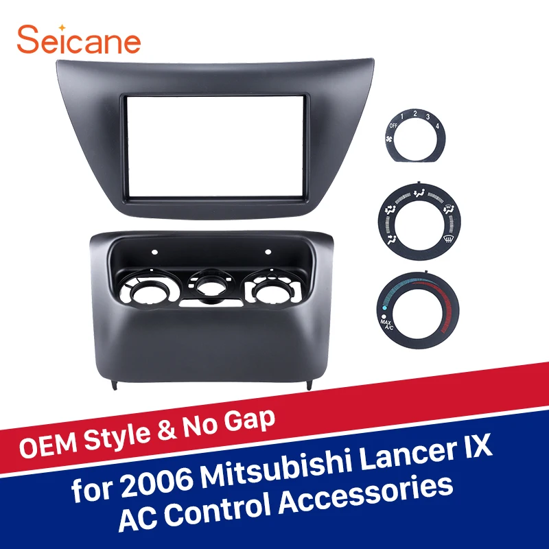 Goede Seicane inbouwen OEM 2 din auto radio panel Fascia F rame cover trim bezel voor Mitsubishi Lancer IX 173 * 98 178*100 178*102mm