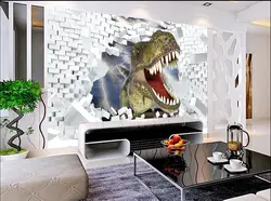 Пользовательские 3D фрески, 3 D мультфильм динозавра Papel де Parede, гостиная диван ТВ стены детей, спальня обои