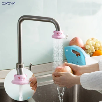 

1PC Wholesale Splash Shower Bathroom Faucet Shower Head Nozzle Faucet Kitchen Tap Water Saving Device Cartoon faucet filter