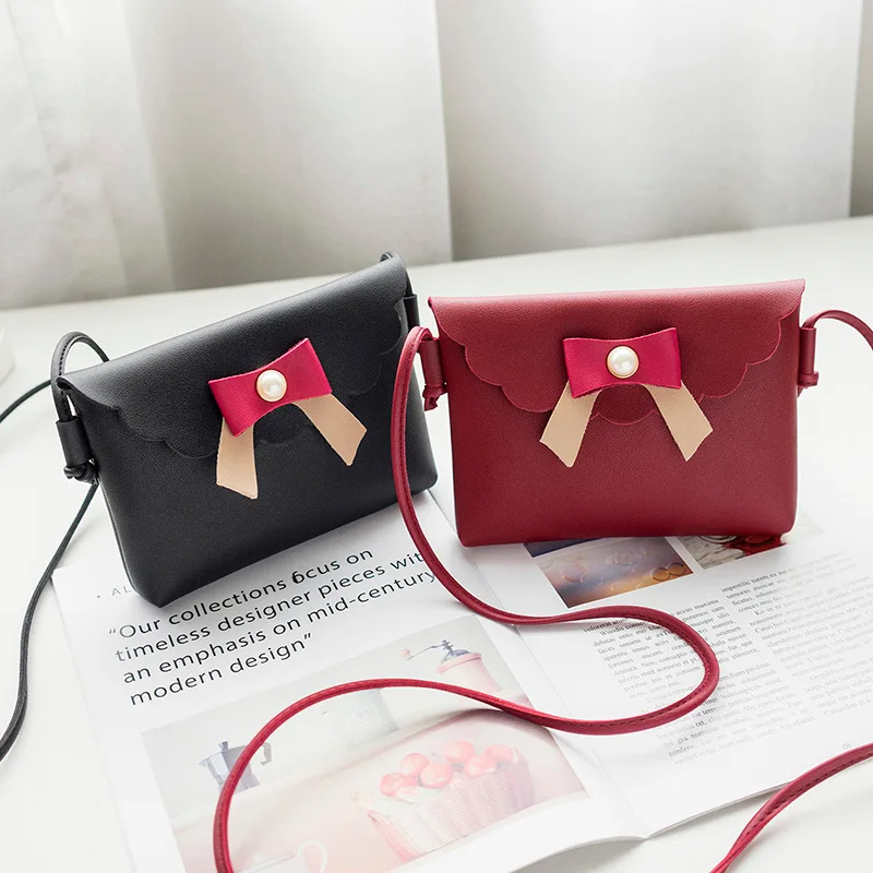 

New Fashion Ladies' PU Leather Handbag Coin Purse Bags for Women 2018 Bowknot Shoulder Bag Cellphone Pouch Sac Bandouliere Femme