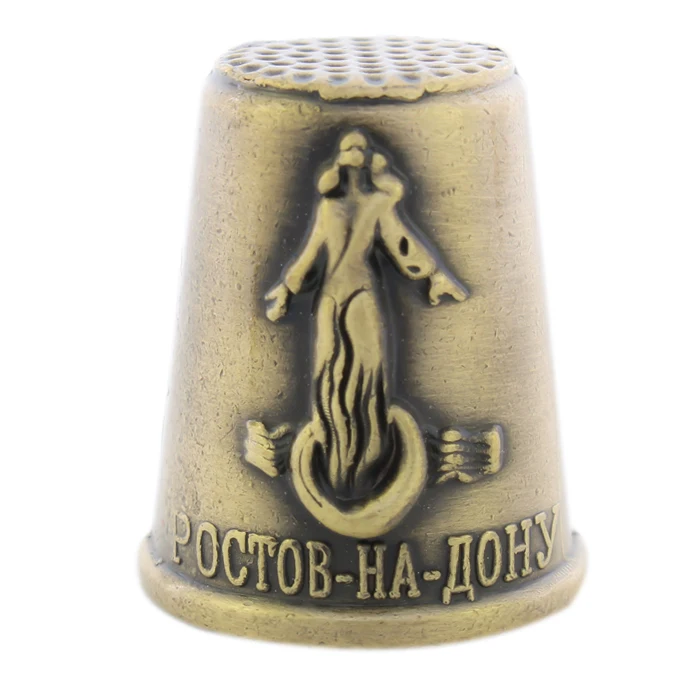 

Special Metal Shield Sewing mother relief Thimbles charm. copper thimble. Riverside rostov Thimbles Souvenir. size 2.2*2.5CM